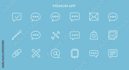 Collection of mobile app icons.
