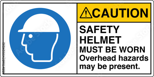 Safety Sign Caution SAFETY HE...