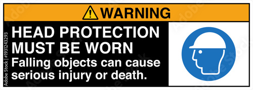 Safety Sign Warning HEAD PROT...