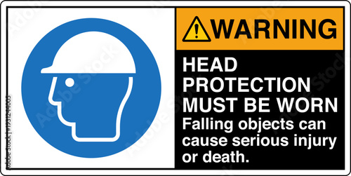 Safety Sign Warning HEAD PROT...
