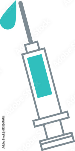 Medical Syringe Needle Drip Droplet
