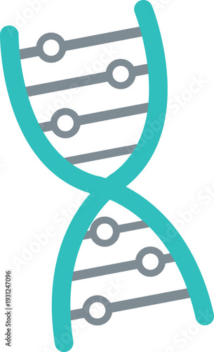 DNA Double Helix Molecule Illustration