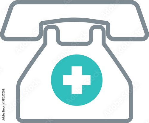 Medical Emergency Hotline Telephone Icon