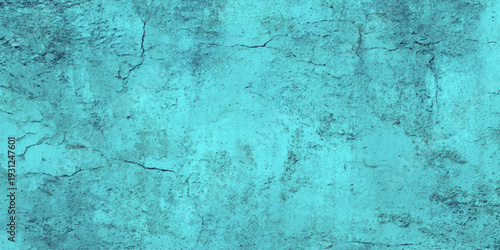 vibrant turquoise concrete wall texture with cracked industrial stone surface moody backdrop perfect for architectural visualizations.