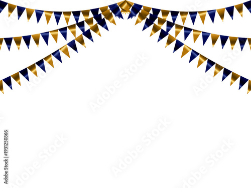 ガーランド三角、曲線、金14紺F1