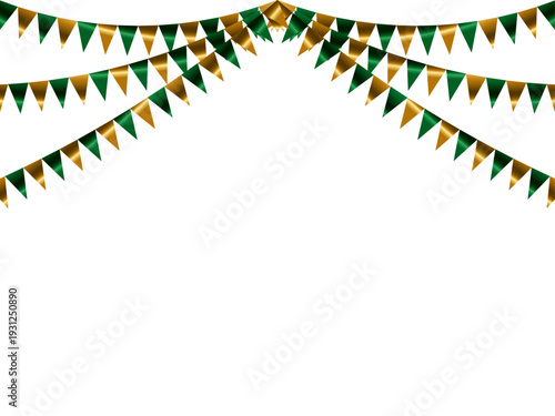 ガーランド三角、曲線、金17緑F1