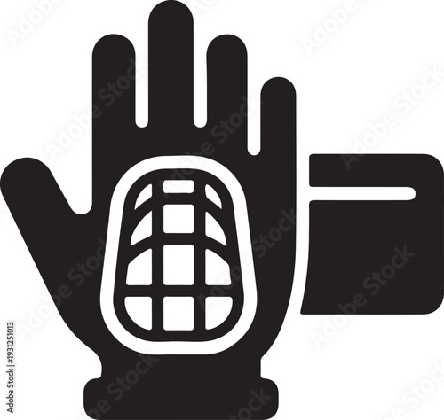 Smart wearable technology icon set, health monitoring devices, fitness tracker, smartwatch, biometric sensor symbols, black silhouette vector illustration