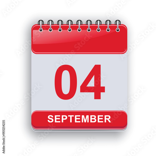 September 04 Daily Calendar Template Elegant Clean Sheet Design