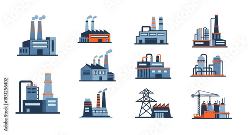 Industrial Factory Buildings and Infrastructure.