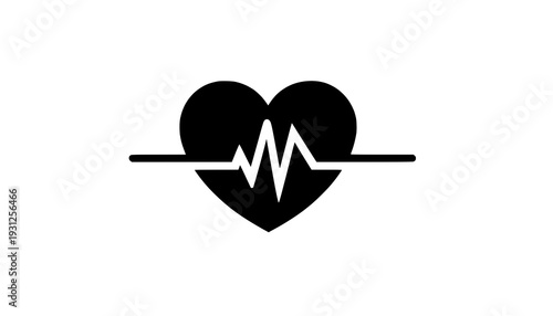 heart and heartbeat symbol