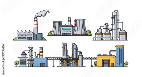 Industrial Factory Buildings and Infrastructure.