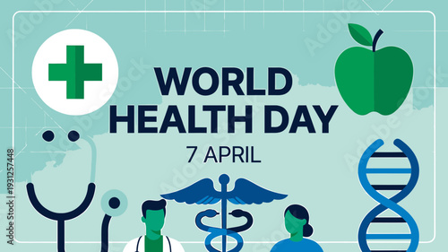 World Health Day Banner vector illustration
