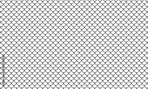 abstract black fish scale pattern perfect for banner poster background.