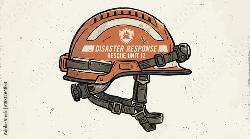 Rescue helmet disaster response unit