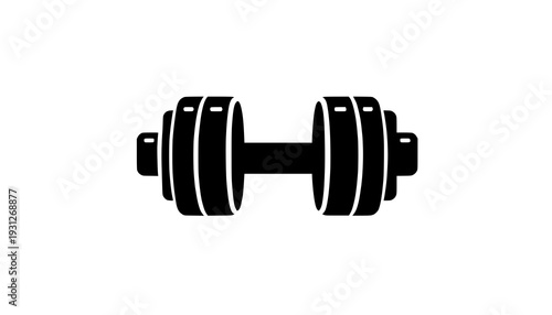 dumbbell isolated on white