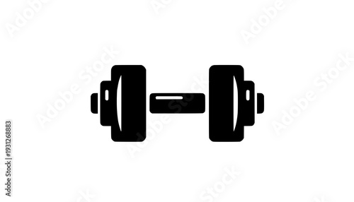 dumbbell isolated on white background