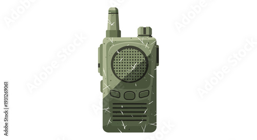 Distressed Military Walkie Talkie Radio
