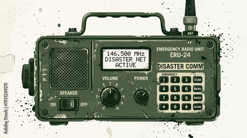 Military Emergency Radio Unit for Disaster Communication