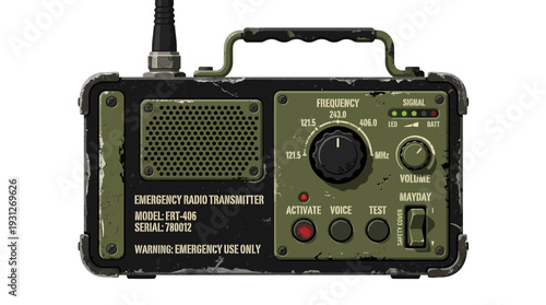 Vintage Emergency Radio Transmitter