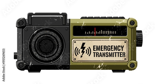 Vintage Emergency Transmitter Radio