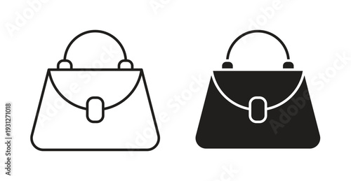 Hand bag icon. web vector design