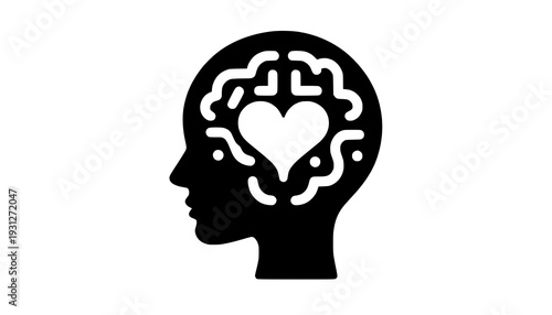 human head silhouette with light bulb