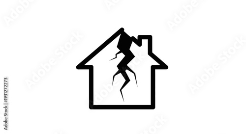Damaged House Icon