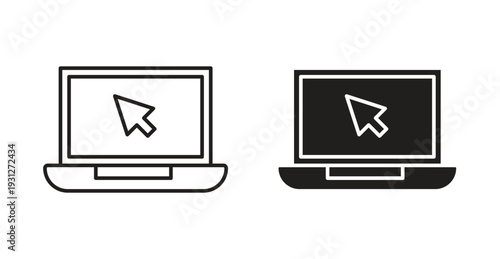 Laptop icon. web vector design