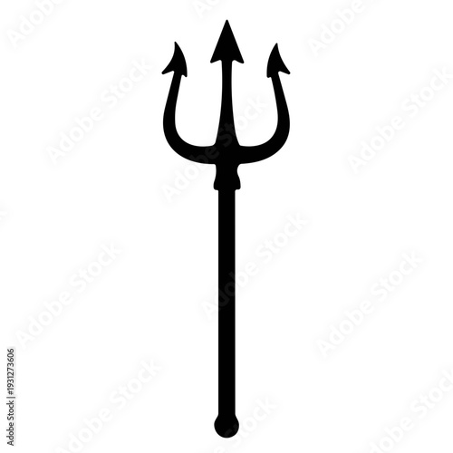 icon trident vector illustration