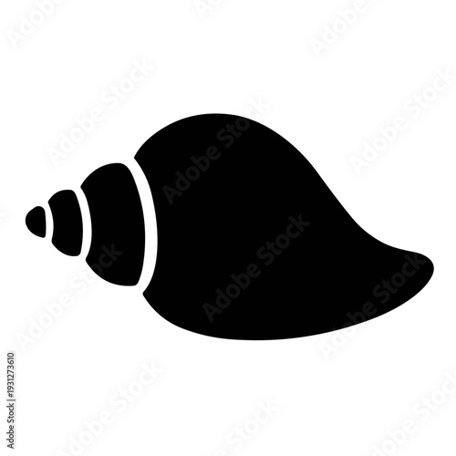 vector illustration of a conch shell
