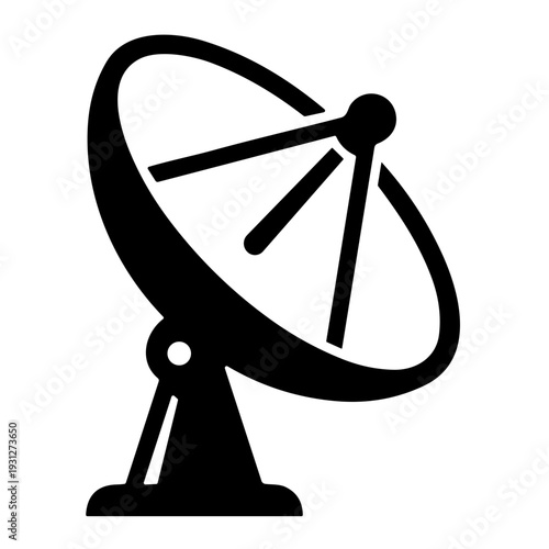 Fotografie icon illustration parabolic antenna vector