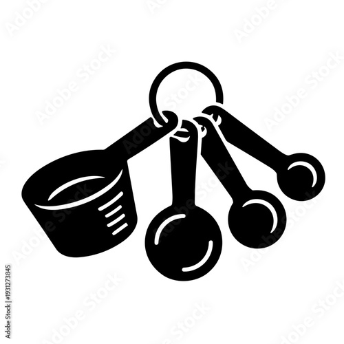 measuring spoons vector illustration