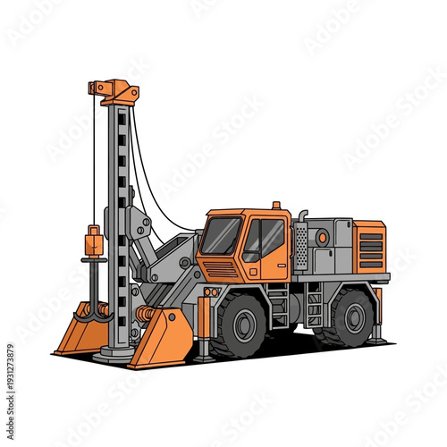 Heavy Duty Drilling Rig Truck for Mining and Construction.
