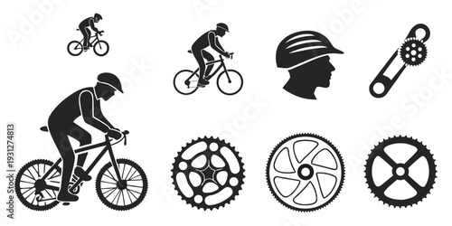 Diverse range of cycling equipment and activities for enthusiasts