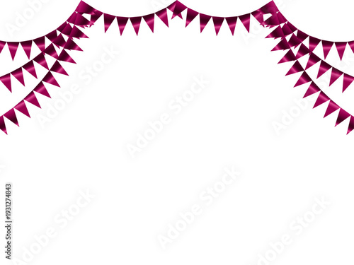 ガーランド三角、曲線、12マゼンタF2