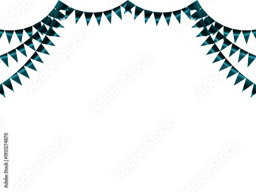 ガーランド三角、曲線、16青緑F2