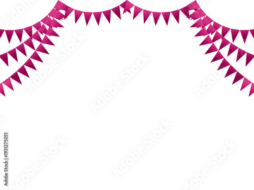 ガーランド三角、曲線、m12マゼンタF2