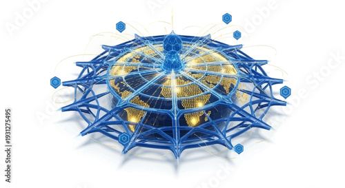 Global AI-powered Network Connecting the World with Advanced Technology, Data Intelligence, and Digital Innovation