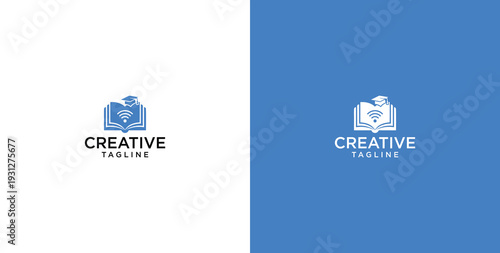 online education business logo template