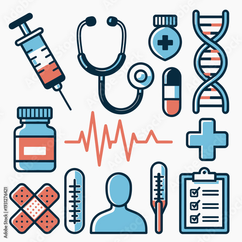 Medical Icons Set vector illustration