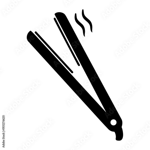 vector illustration hair straightener