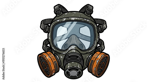 Gas Mask Illustration