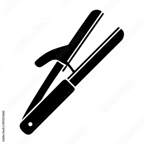 vector illustration of a electric hair curler