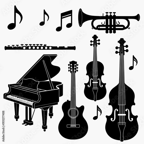 Musical Instruments Collection vector illustration