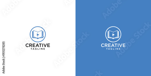 online education business logo template