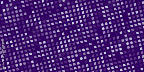 Purple Dot Randomus isolated in dark purple background. Big data wallpaper concept