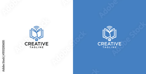 online education business logo template