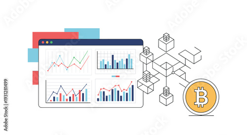 Cryptocurrency market analysis and blockchain data visualization for monitoring digital asset performance and investment trends.