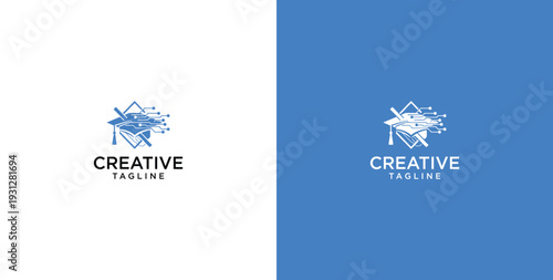 online education business logo template