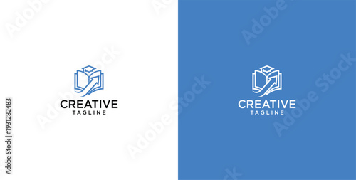 online education business logo template